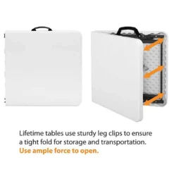 Lifetime Seasonal Party Trestle Folding Table - 1.22m / 4ft -Herbs Growing Sales Store 12813151 1924913634483522