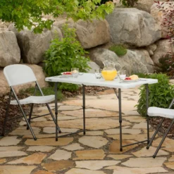 Lifetime Seasonal Party Trestle Folding Table - 1.22m / 4ft -Herbs Growing Sales Store 12813151 7144913634531594