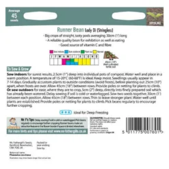 Mr. Fothergill's Runner Bean Lady Di Vegetable Seeds -Herbs Growing Sales Store 12820625 9824833169846989