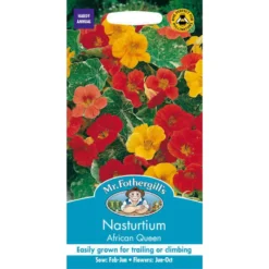 Mr. Fothergill's Nasturtium African Queen (Tropaeolum Majus) Seeds