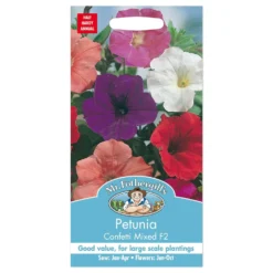 Mr. Fothergill's Petunia Confetti Mixed F2 Seeds