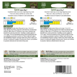 Mr. Fothergill's Carrot Autumn King -Herbs Growing Sales Store 12834646 1494833167385402