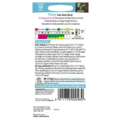 Mr. Fothergill's Pansy Swiss Giants Mixed (Viola X Wittrockina) Seeds -Herbs Growing Sales Store 12839730 1974833226048494