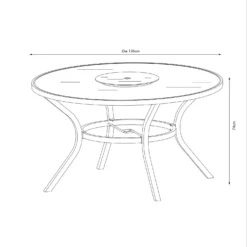 Misali 6 Seater Garden Dining Set -Herbs Growing Sales Store 12881492 5834948030746531