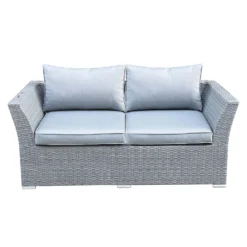 Bambrick 6 Seater Grey Rattan Garden Sofa Set -Herbs Growing Sales Store 12882317 4844931176823601