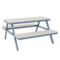 Picnic Bench - Navy & Grey
