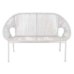 Homebase Acapulco 2 Seater Garden Bench - Grey -Herbs Growing Sales Store 12885516 3714843607975997