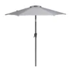 None 2.1m Crank & Tilt Parasol Light Grey - Dia. 38mm
