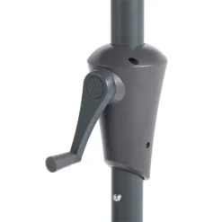 None 2.1m Crank & Tilt Parasol Dark Grey - Dia. 38mm -Herbs Growing Sales Store 12888560 1804843674218079
