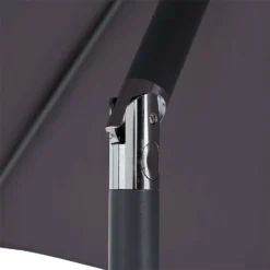 None 2.1m Crank & Tilt Parasol Dark Grey - Dia. 38mm -Herbs Growing Sales Store 12888560 2074843674185979