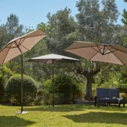 None 2.7m Crank & Tilt Parasol Dark Grey - Dia. 38mm -Herbs Growing Sales Store 12888563 1644929370842954