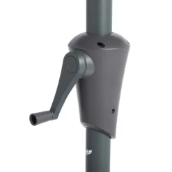 None 2.7m Crank & Tilt Parasol Dark Grey - Dia. 38mm -Herbs Growing Sales Store 12888563 2734843674675537