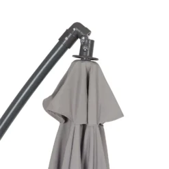 None 3m Overhanging Parasol - Light Grey -Herbs Growing Sales Store 12888566 7124966185535470