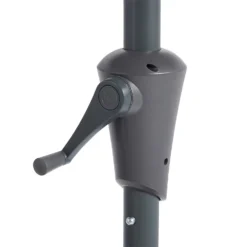 None 2.7m Crank & Tilt Parasol Light Grey - Dia. 38mm -Herbs Growing Sales Store 12888568 8604843674381042