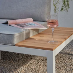 Spirit Metal Garden Corner Sofa Set - Grey -Herbs Growing Sales Store 12889918 5274869216234318