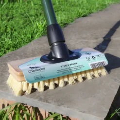 Charles Bentley Charnwood Deck Scrub With Scraper - 228mm -Herbs Growing Sales Store 12890888 2084915831055556