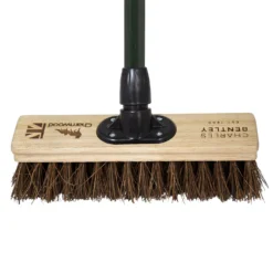 Charles Bentley Charnwood Bassine Wooden Garden Broom - 300mm -Herbs Growing Sales Store 12890894 1654915831672224
