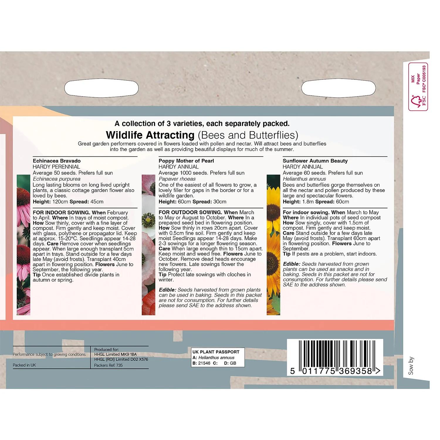 House Beautiful Wildlife Attracting Bees & Butterflies Seeds 2 House Beautiful Wildlife Attracting Bees & Butterflies Seeds - Image 2