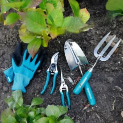 House Beautiful Garden Gloves - Teal -Herbs Growing Sales Store 13188714 4304928026810794