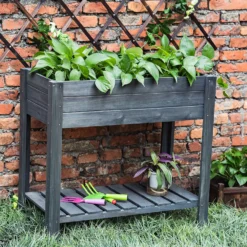 Wooden Growing Table - Grey -Herbs Growing Sales Store 13253787 1935013038822319