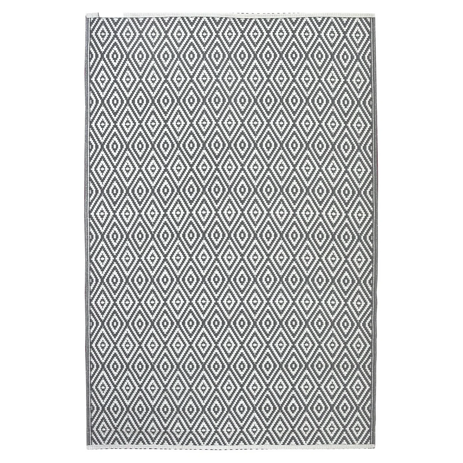 Homebase Outdoor Rug - Grey 160x230cm 2 Homebase Outdoor Rug - Grey 160x230cm - Image 2