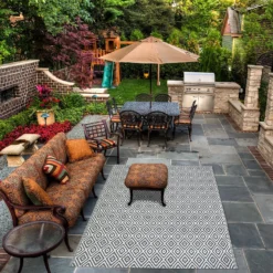 Homebase Outdoor Rug - Grey 160x230cm 5 Homebase Outdoor Rug - Grey 160x230cm -Herbs Growing Sales Store 13953337 9194989199353489