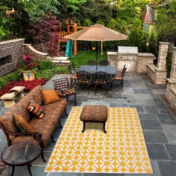 Homebase Outdoor Rug - Mustard 160x230cm -Herbs Growing Sales Store 13953338 1144989199346799