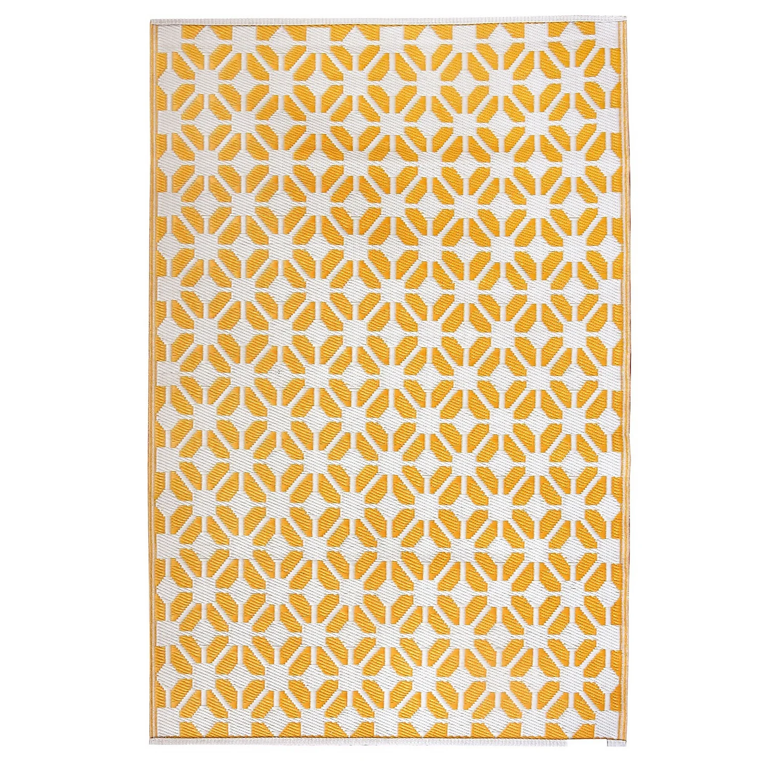 Homebase Outdoor Rug - Mustard 240x300cm 2 Homebase Outdoor Rug - Mustard 240x300cm - Image 2
