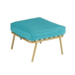 Omari Metal Garden Corner Sofa Set - Teal & Gold -Herbs Growing Sales Store 14005699 1405022704726583