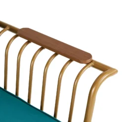 Omari Metal Garden Sofa Set - Teal & Gold -Herbs Growing Sales Store 14005703 1125022638254731