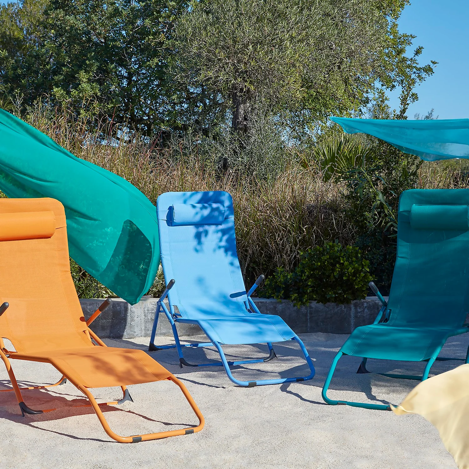 Siesta Sun Lounger - Blue 3 Siesta Sun Lounger - Blue - Image 3