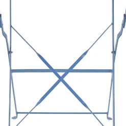 Millie Metal Bistro Set - Blue -Herbs Growing Sales Store 14005783 8755018249714757