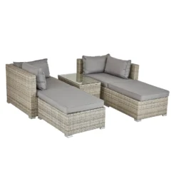 Cairo Grey Rattan Effect Garden Sofa Set 15 Cairo Grey Rattan Effect Garden Sofa Set -Herbs Growing Sales Store 14005786 1105022103051854
