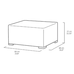 Keter California 2 Seater Outdoor Balcony Deluxe Garden Furniture Set - Graphite With Grey Cushions -Herbs Growing Sales Store 14539592 1195041802452545